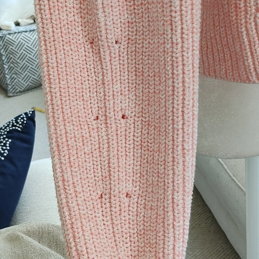 New Club Monaco Pink Crop Sweater Size M - Picture 8 of 13